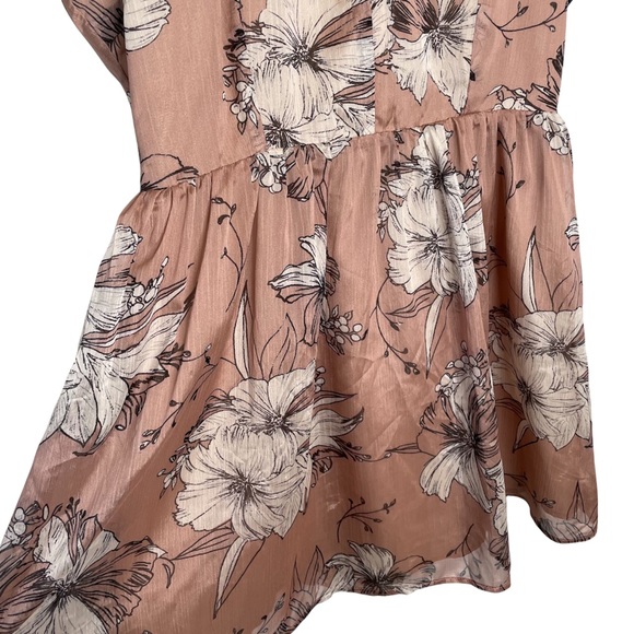 FAB’RIK Toby Heart Ginger Summer Romance Floral Dress Sleeveless Backless Large - Picture 3 of 5